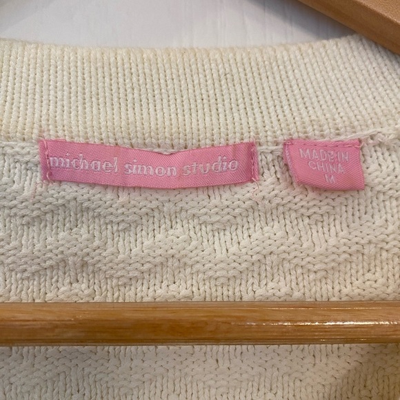 Michael Simon Studio Womens White Blazer Jacket - Picture 6 of 8